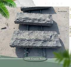 dark grey granite mushroom stone
