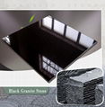 China jet black granite tile