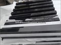 China jet black granite tile