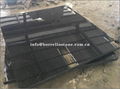 China jet black granite tile