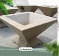 marble and granite stone planter