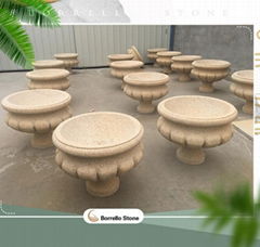 landscaping stone flower pot