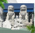 Chinese marble stone lion statues 1