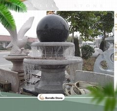 garden stone granite rotating fountain
