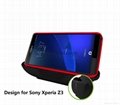 Case adaptor design Sony Xperia Z3 magnetic desktop docking cradle charger 5