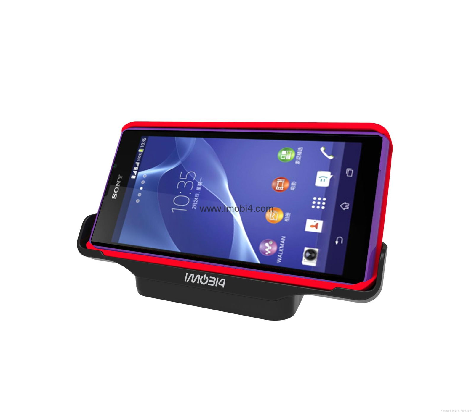 Case adaptor design magnetic desktop docking cradle charger for  Sony Xperia Z2