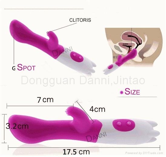 7 Functions G-spot Dual vibrator,sex toy , adult toy 2