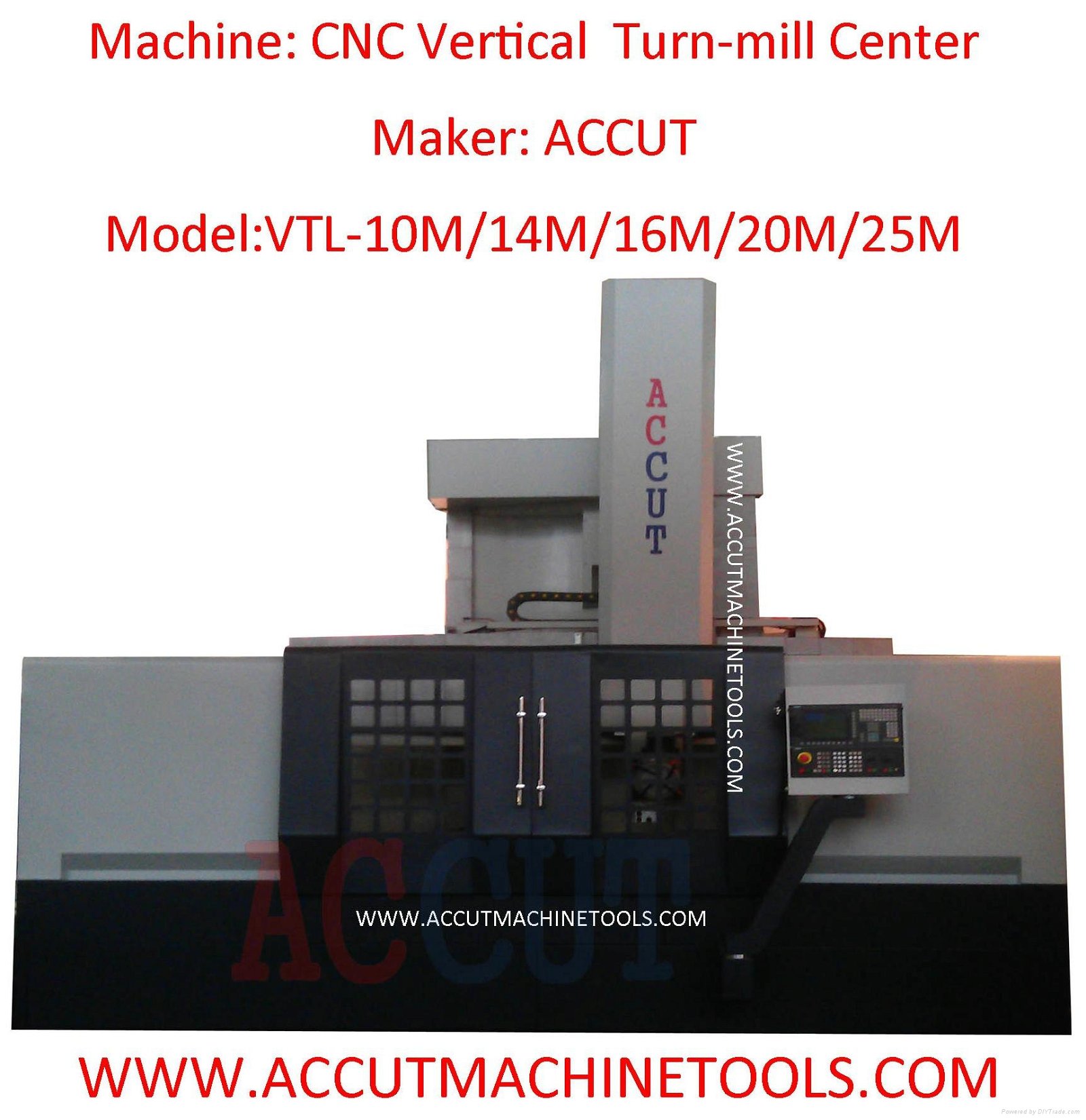 Vertical turning mill, CNC VTL with C axis