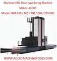 Horizontal boring mill, CNC floor type,