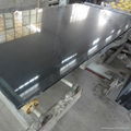 Pure black quartz stone slab 2