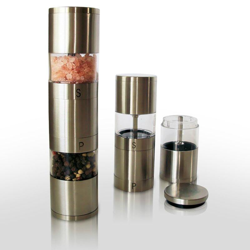 2 in 1 manual pepper mill grinder