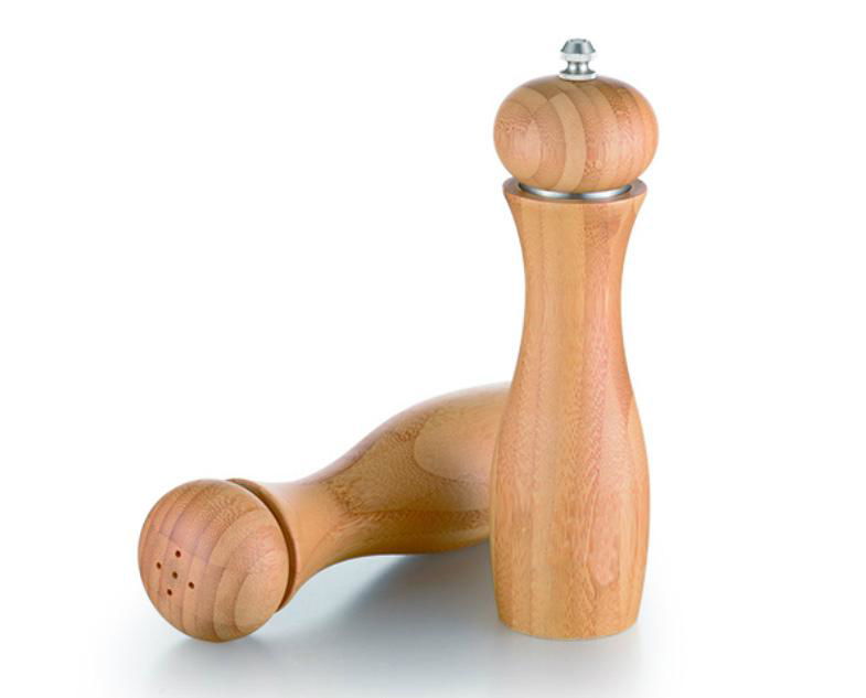 bamboo manual pepper mill grinder 2