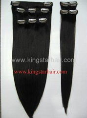 sell indian remy hair clip in hair extension