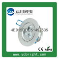 Residential Silver 3W LED Ceiling Light 5