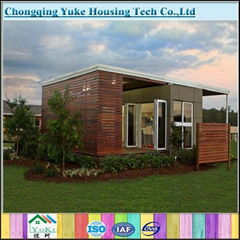 Custom made steel structure flat roof container house low price for sale