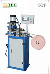 Automatic vertical blind vane cut punch and crease machine