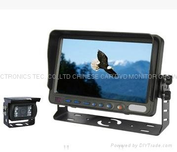 7INCH CAR QUAT MONITOR TFT LCD  MONITOR WITH CAMERA
