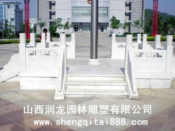 山西升旗台-汉白玉升旗台-学校汉白玉升旗台-不锈钢旗杆 4