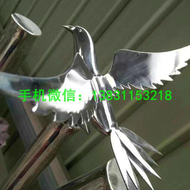 石家庄不锈钢鸽子雕塑 2