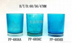 The supply of high-grade glass crafts Candlestick candle cup