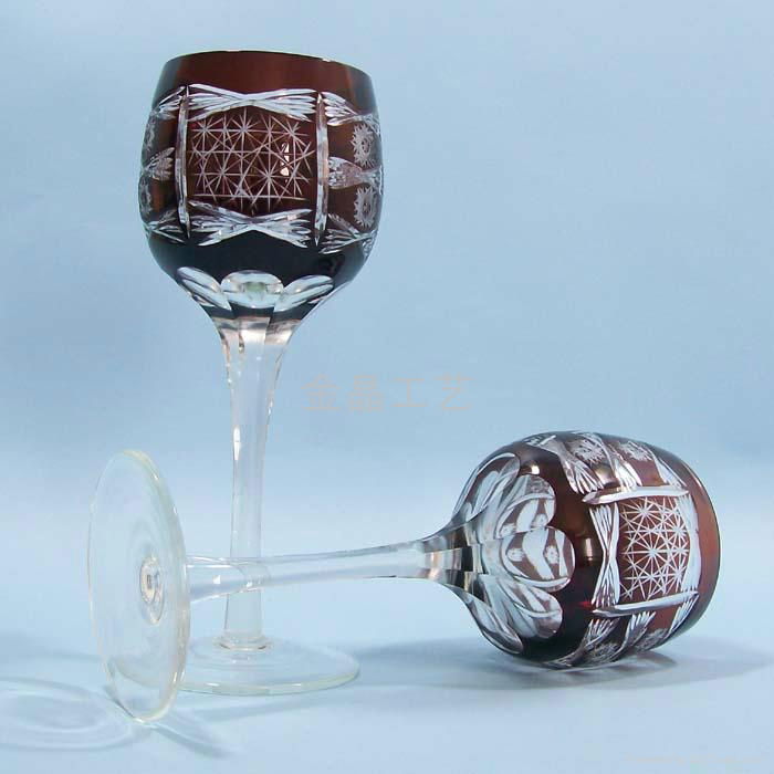 Handmade High quality glass Craft   Champagne Glass Cup