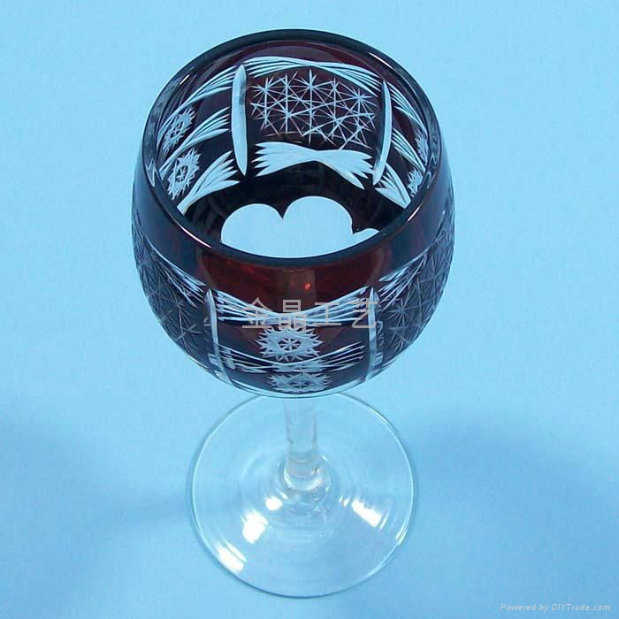 Handmade High quality glass Craft   Champagne Glass Cup 2
