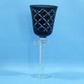 Man Blown Hand-cut Glass Goblet Red Wineglass Champagne Glass 2