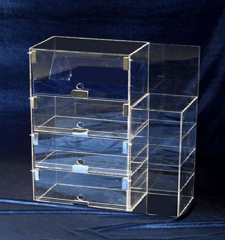 Custom Clear Rectangle Acrylic Display Cabinet Pmma Display Box