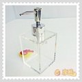 Hot Sales Customize Clear Acrylic  Soap Bottle Pmma Lotion for Bathroom 