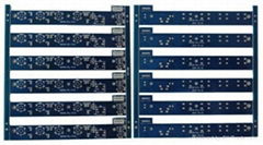 Double sided printed circuit board production