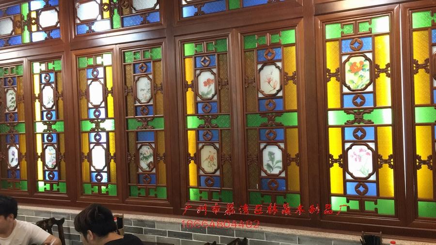 明清風格酒樓裝飾仿古實木工藝滿洲仿古門窗 5