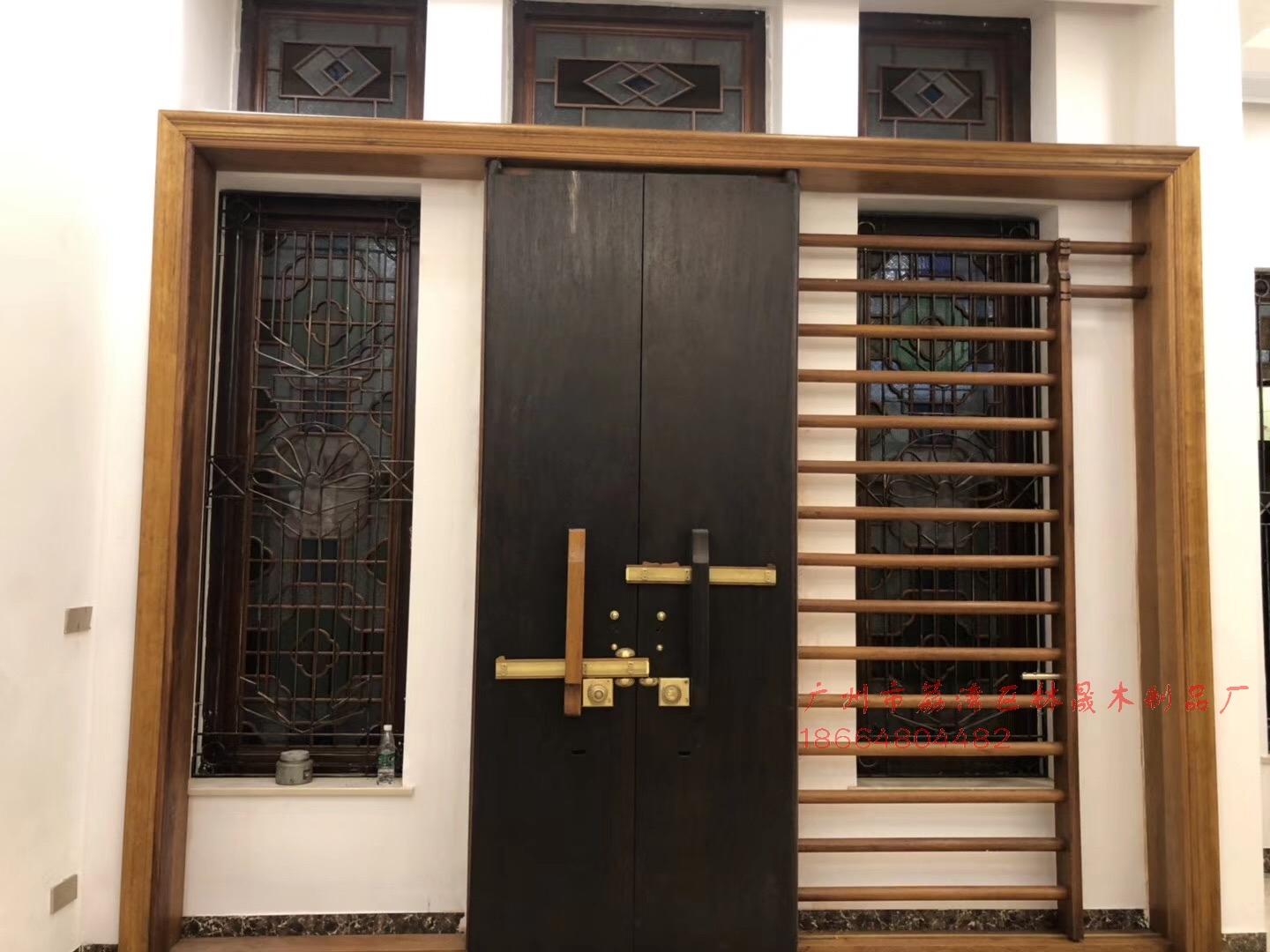 进口高档红木家居明清仿古满洲窗 4