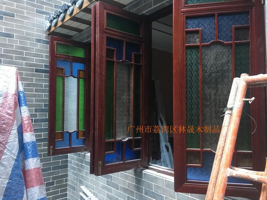Decorative antique craft wood factory custom antique doors and Windows 2