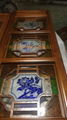 Elegant antique manchuria window into the glass with real wood production 3