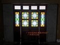 Elegant antique manchuria window into the glass with real wood production 4