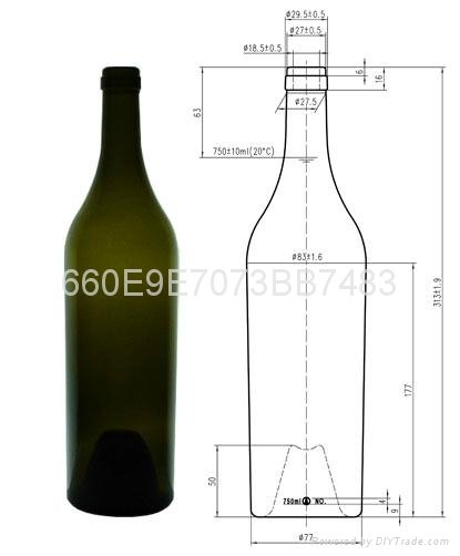 供應明鷹玻璃制品  紅酒瓶