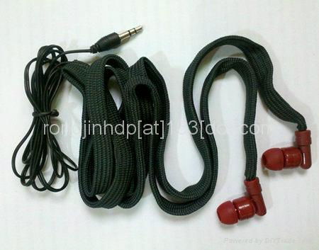 2013 new washable earphones for hoodie garment collar headphones 2