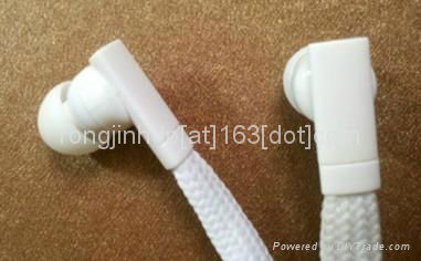 2013 new washable earphones for hoodie garment collar headphones 3