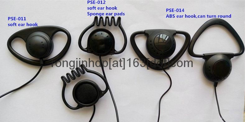 Single-side earphone ear hook headphone earpiece for tour guide system