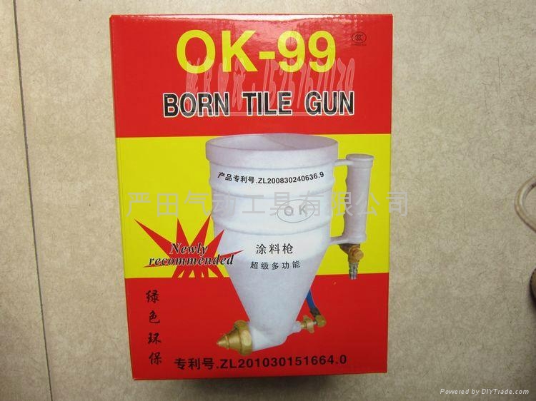 促銷真石漆噴槍|塑料彈塗槍OK99|外牆塗料噴漆槍|建築噴槍 3