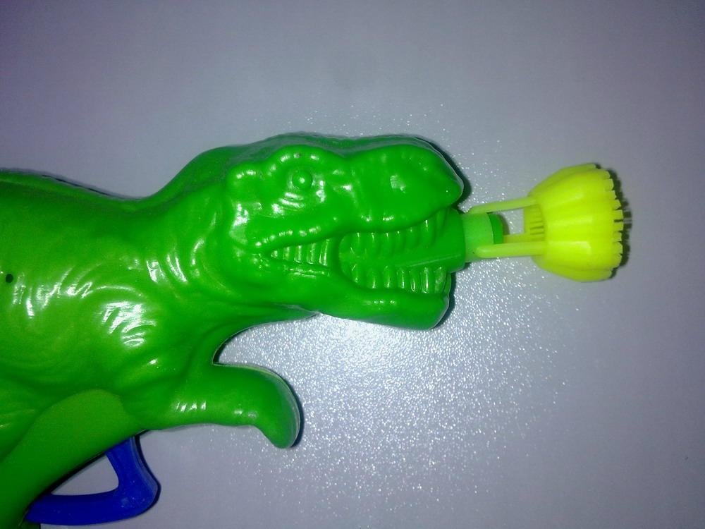 仿真恐龙惯性泡泡枪玩具 2