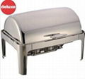 Deluxe Roll Top Chafer food warmer for catering 5