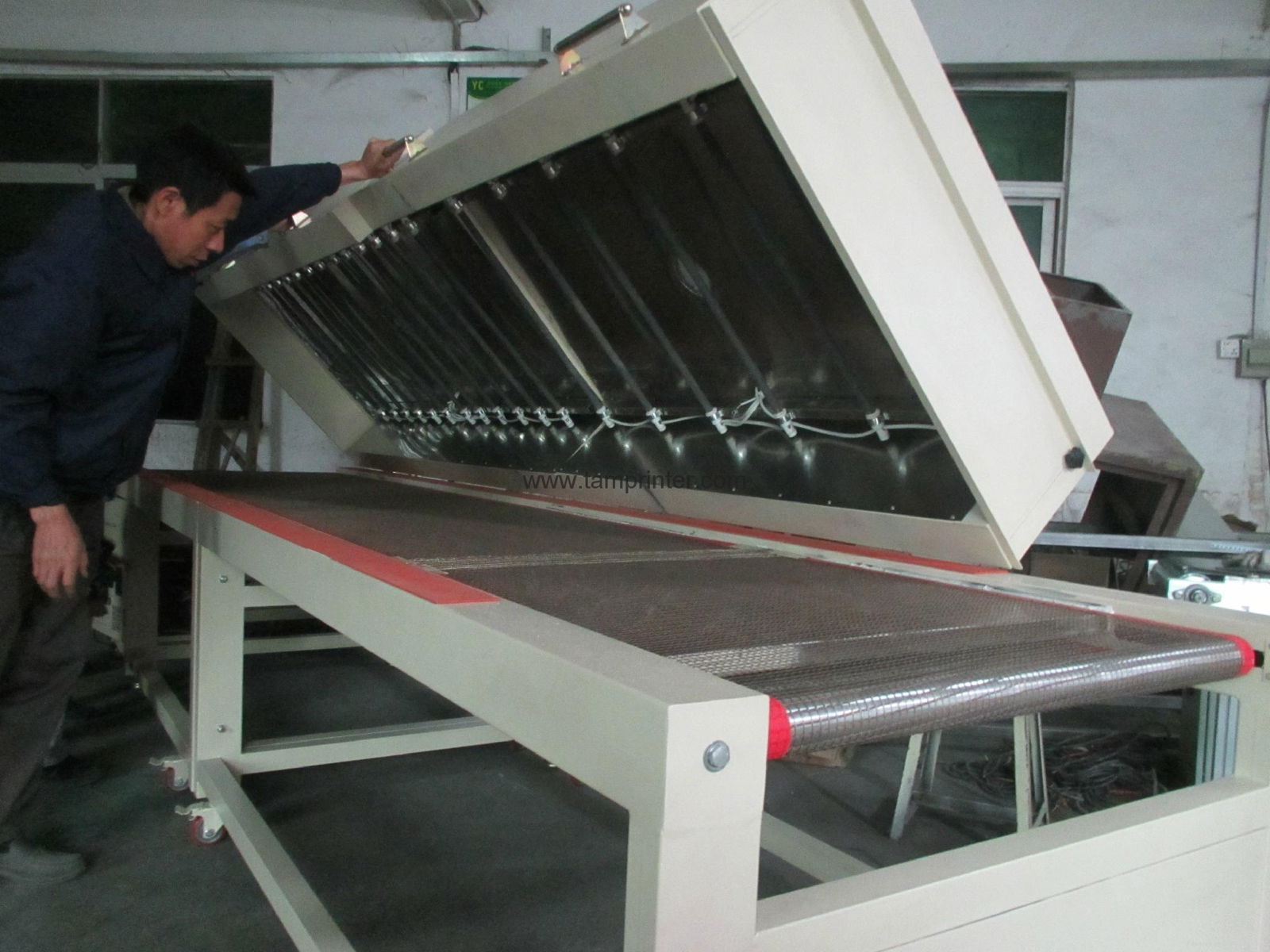 Chinese T-shirts drying tunnel furnace factory 5