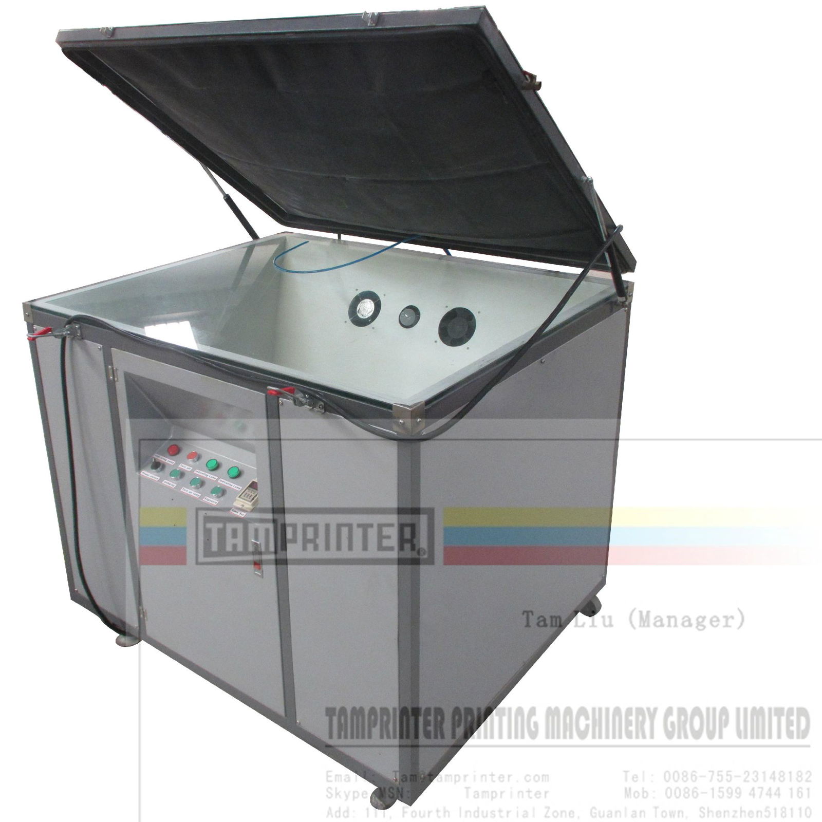 Funnel Screen Printing uv Exposure Machine with Gallium iodine lamp