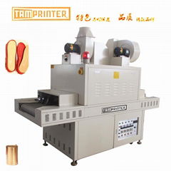 Inert material UV primer dryer with Automatic belt correction structure