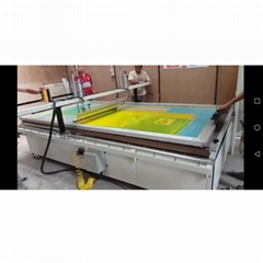 big Glass Manual screen printing machine with vacuum 