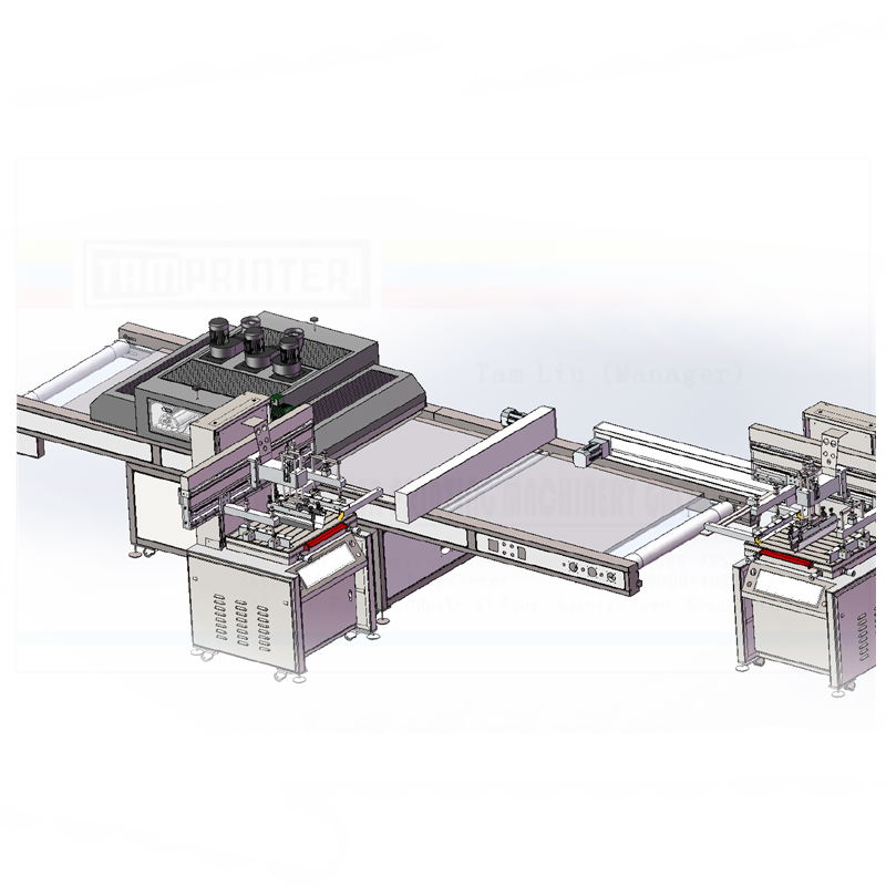 Precision servo screen printing machine for electronic optics industry 3