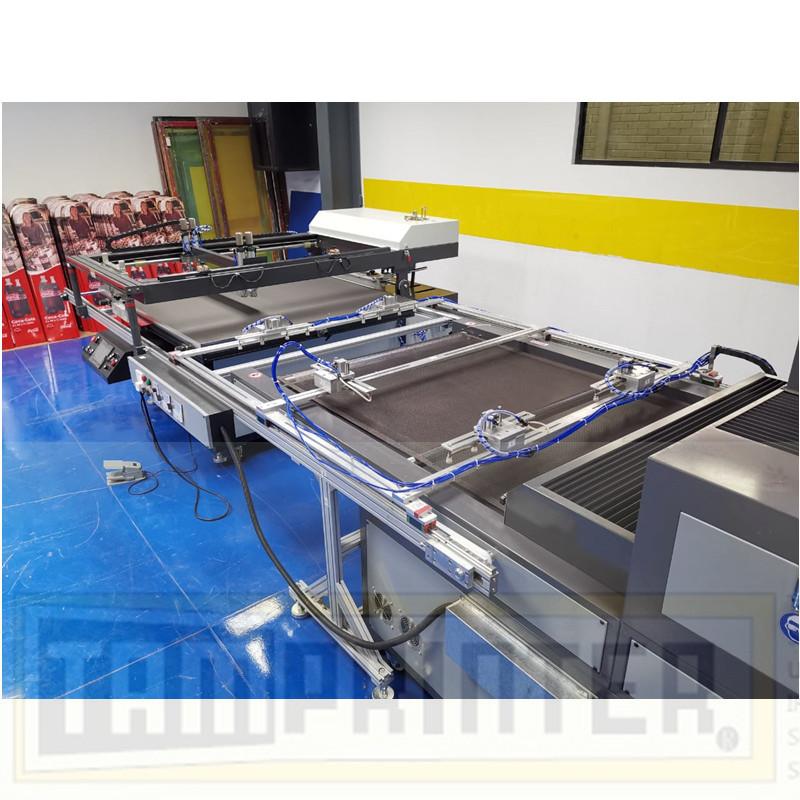 oblique arm screen  printing machine factory
