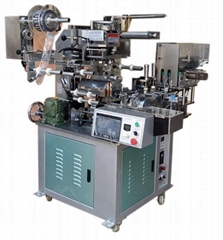 Fully automatic heat transfer for cosmetic lipstick bottles 
