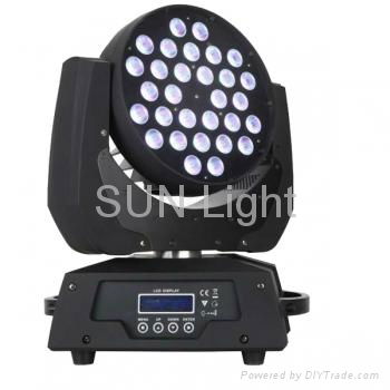 36PCS*10W 4 in 1 LED zoom wash moving head 